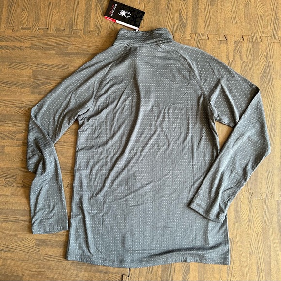 NWT | Spyder | Grey Active 1/4 Zip Sweater | Men’s Small - Picture 2 of 12